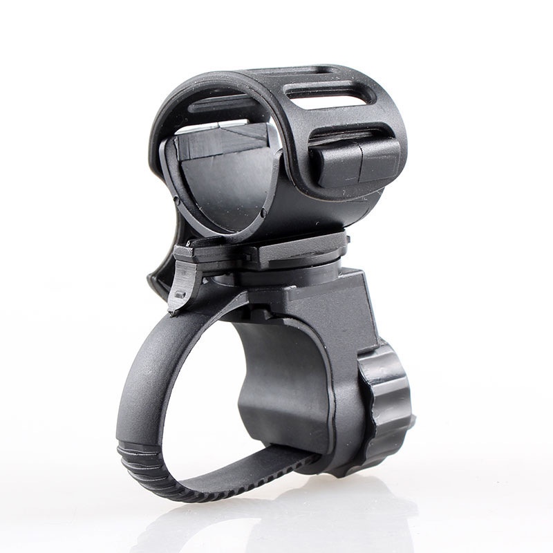 Giá đỡ đèn pin gắn xe đạp/ mô tô bằng cao su xoay 360 độ chống nước/ chống trượt có thể điều chỉnh