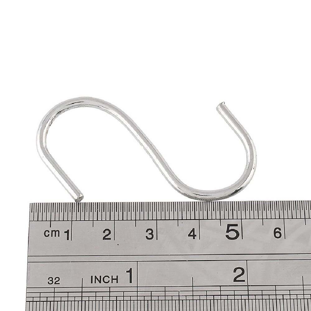 Set 5 / 10 / 20 Móc Treo Dụng Cụ Nhà Bếp Hình Chữ S Bằng Thép Không Gỉ