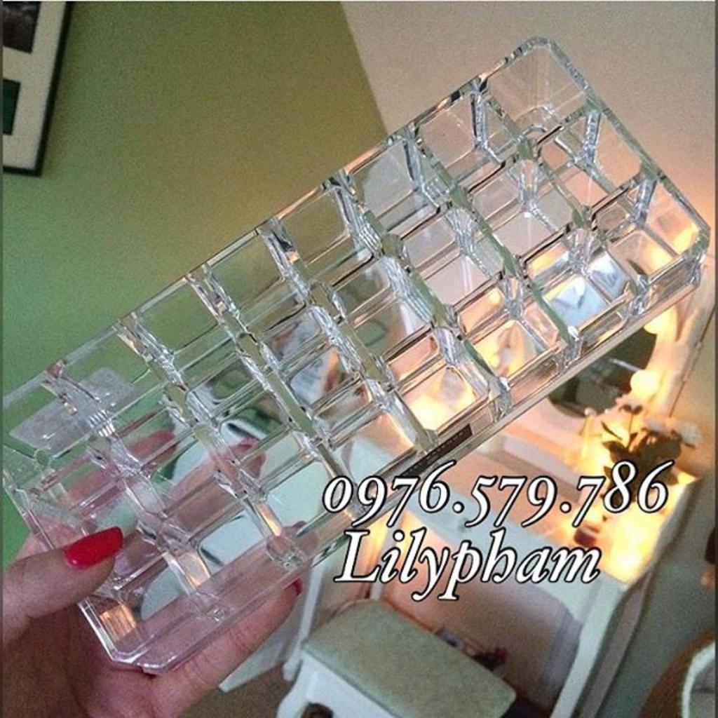 Khay đựng son 24 ô thấp