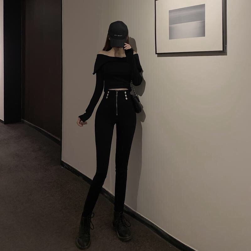 Quần Giả Bò Co Dãn Kéo Khoá { Sẵn Hàng } | BigBuy360 - bigbuy360.vn