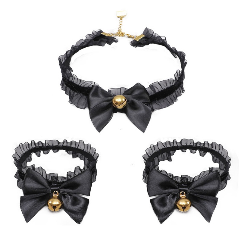 Vòng Cổ Choker Ren Thắt Nơ Phong Cách Lolita Nhật Bản Ngọt Ngào