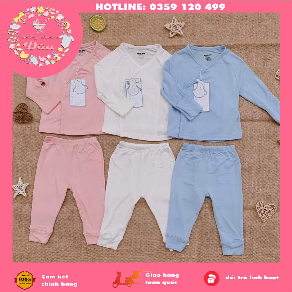 Xả hàng lẻ size set sơ sinh dài tay Natural wear cao cấp - vải sợi tre siêu mượt