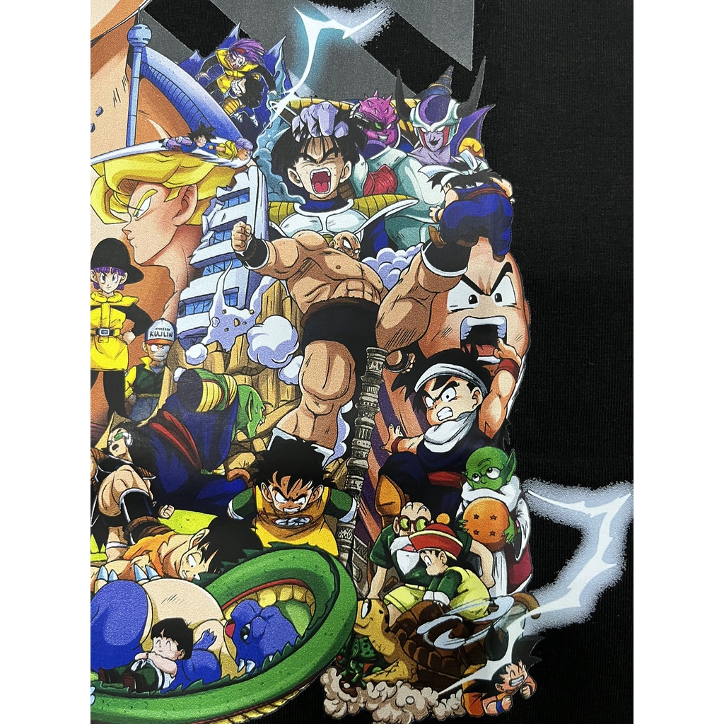 Áo thun nam nữ Son Gohan từ series Dragon Ball trắng đen