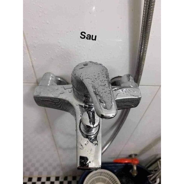 Dung dịch tẩy cặn canxi bám lâu ngày trên sen vòi , inox , sàn gạch Smart Cleaner 300ml