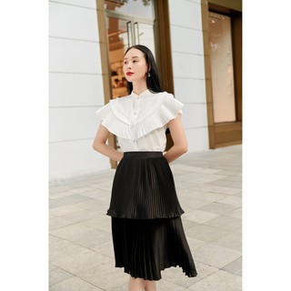 Sơ mi cotton lụa bèo dập ly -HBSM905