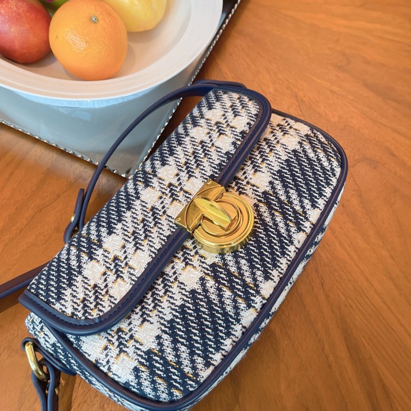 Túi đeo chéo IELGY họa tiết caro chất lượng cao dễ phối đồ sành điệu cho nữ