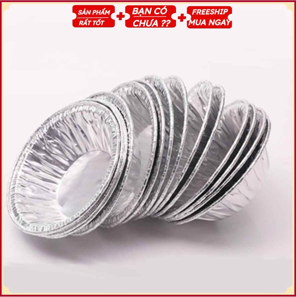 100 cốc, chén, khuôn giấy bạc nướng hàu, bánh, tart trứng siêu tiện lợi