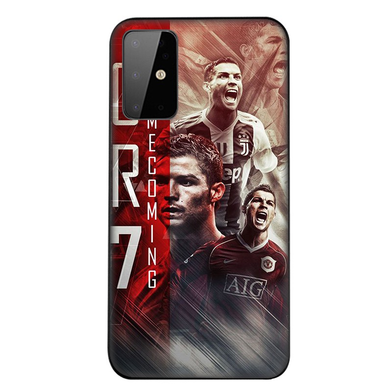 Ốp lưng hình Cristiano Ronaldo CR7 cho Samsung Galaxy S20 Fe Ultra Plus S10E S10 Lite J6 J7 Duo J8 2018