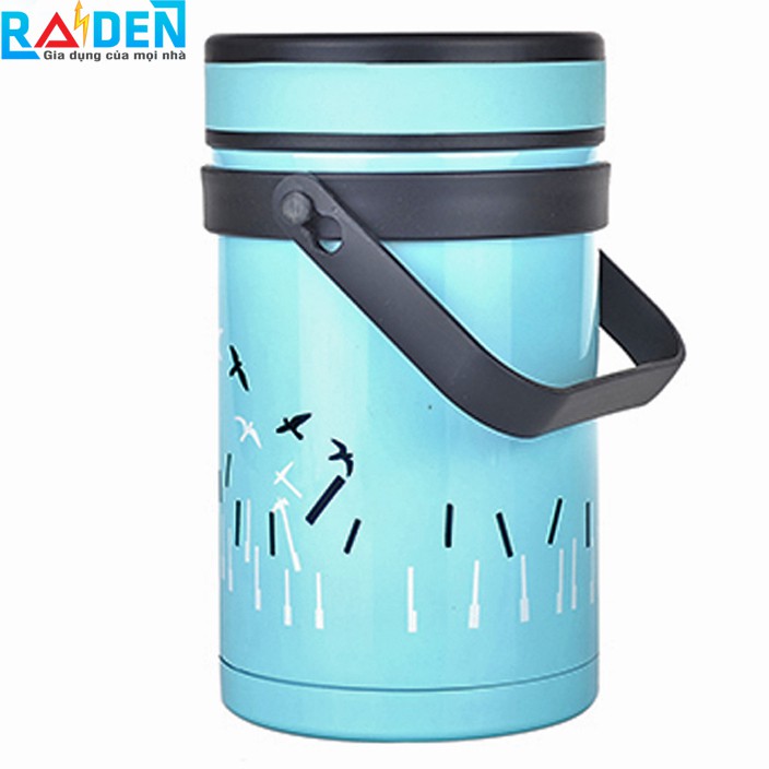 Bình đựng thức ăn giữ nhiệt Inox 304 thiết kế 3 lớp, dung tích 1500ml Elmich EL-7284