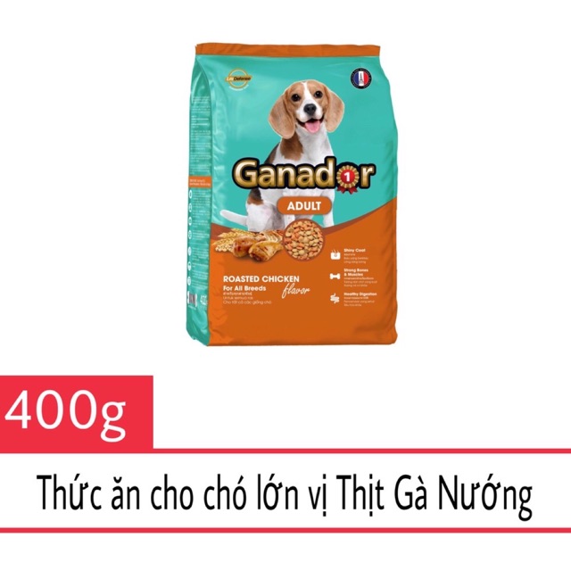 Thức ăn cho chó trưởng thành VỊ GÀ NƯỚNG - Ganador Adult Roasted Chicken Gói 400g