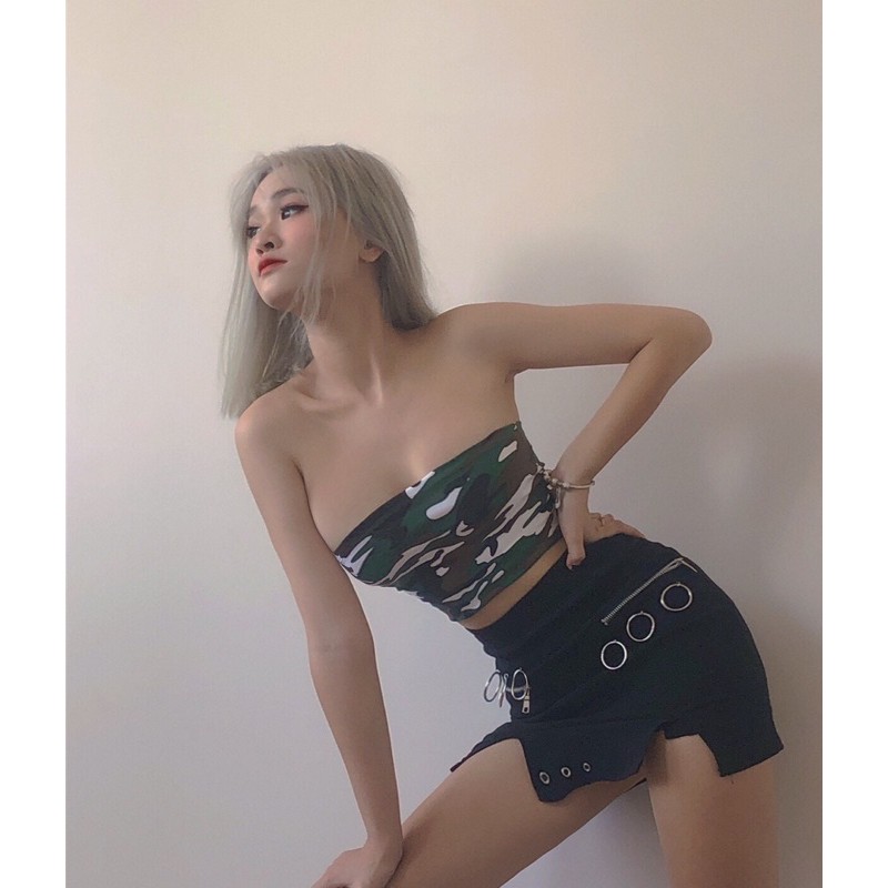 Sally X Croptop - áo thun ống lính