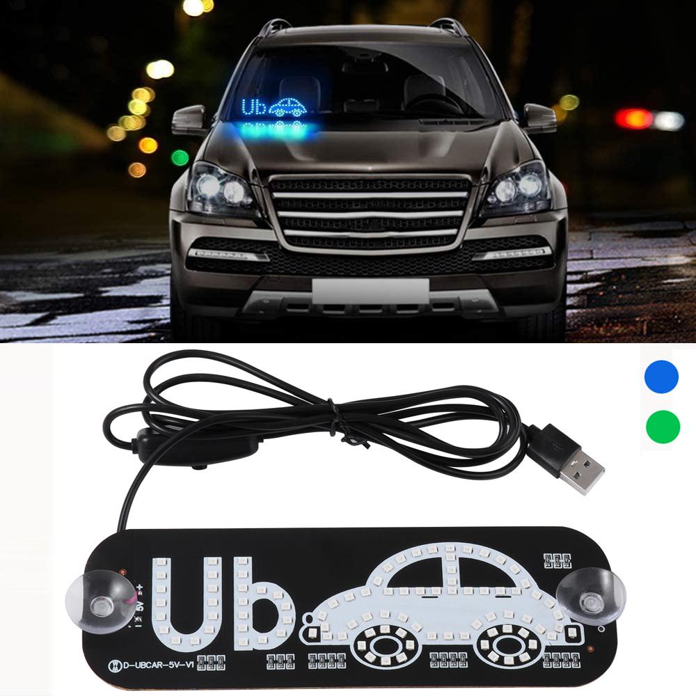 Biển Hiệu Trang Trí Cửa Sổ Xe Hơi Có Đèn LED Tiện Lợi
