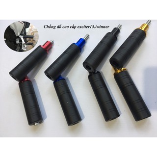Gù chống đổ sau, chống ngang cnc mới thân nhựa ABS lắp xe exciter150/winner