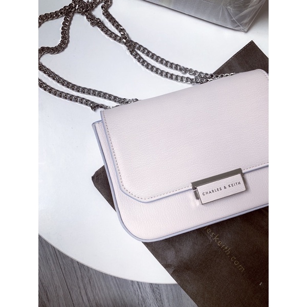 Túi da sần khoá bấm size 20 dây full xích chuẩn xuất xịn hàng cao cấp