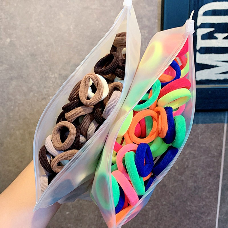 Túi dây buộc tóc AY nylon co giãn nhiều màu sắc tùy chọn xinh xắn dành cho bé gái