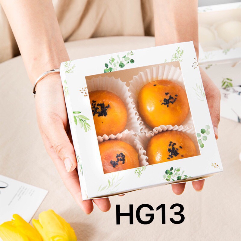 Hộp đựng bánh quy/bánh cupcake/kẹo nougat HG13 - 1c