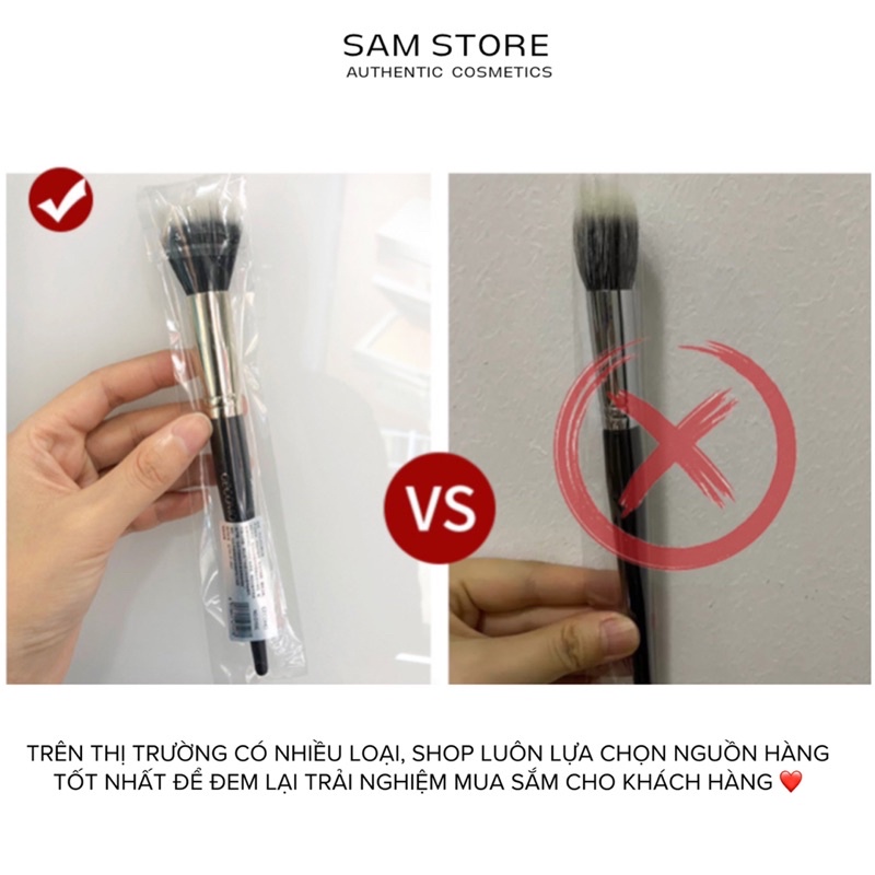 Cọ má hồng lông thưa cao cấp với thiết kế đặc biệt giúp đánh má tự nhiên ửng hồng không lo bị bết