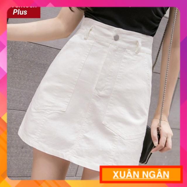 Chân váy chữ A hai túi dài có quần bên trong