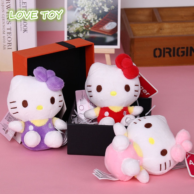Búp Bê Nhồi Bông Hình Hello Kitty Trang Trí Ba Lô