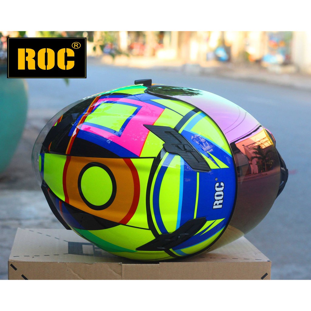 Kính Titan  cưc đẹp dùng cho nón ROC 1 kính và 2 kính, ROYAL M137, M138