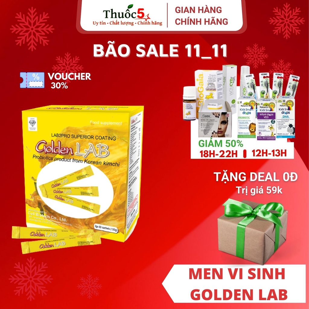 [GIÁ GỐC] MEN VI SINH GOLDEN LAB – GIÚP HỆ TIÊU HÓA KHỎE MẠNH