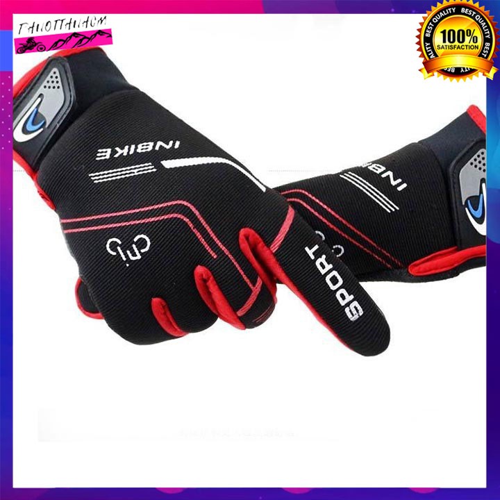 GĂNG TAY THỂ THAO INBIKE CẢM ỨNG DÀI NGÓN CHỐNG TIA UV