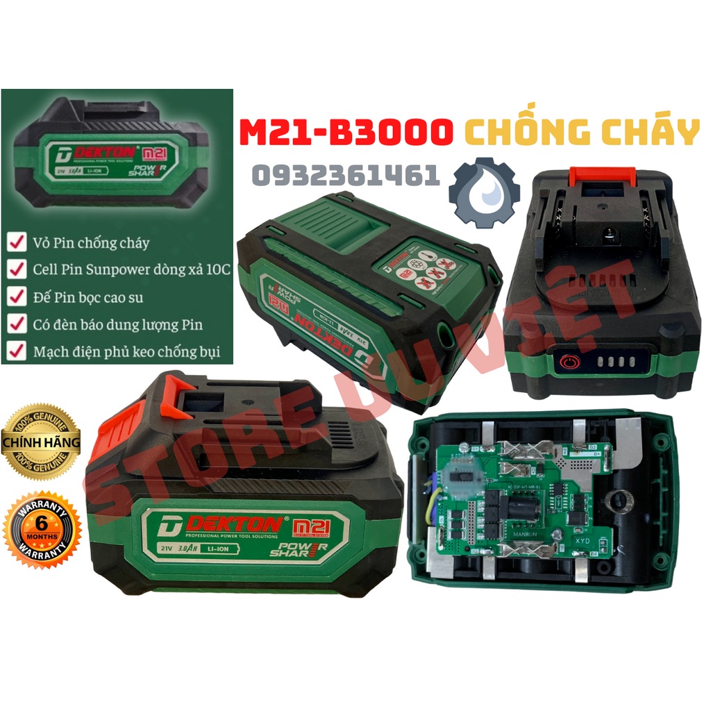 Máy siết bulong 380nm M21-iw380CP Dekton không chổi than 3 tốc độ giá tốt