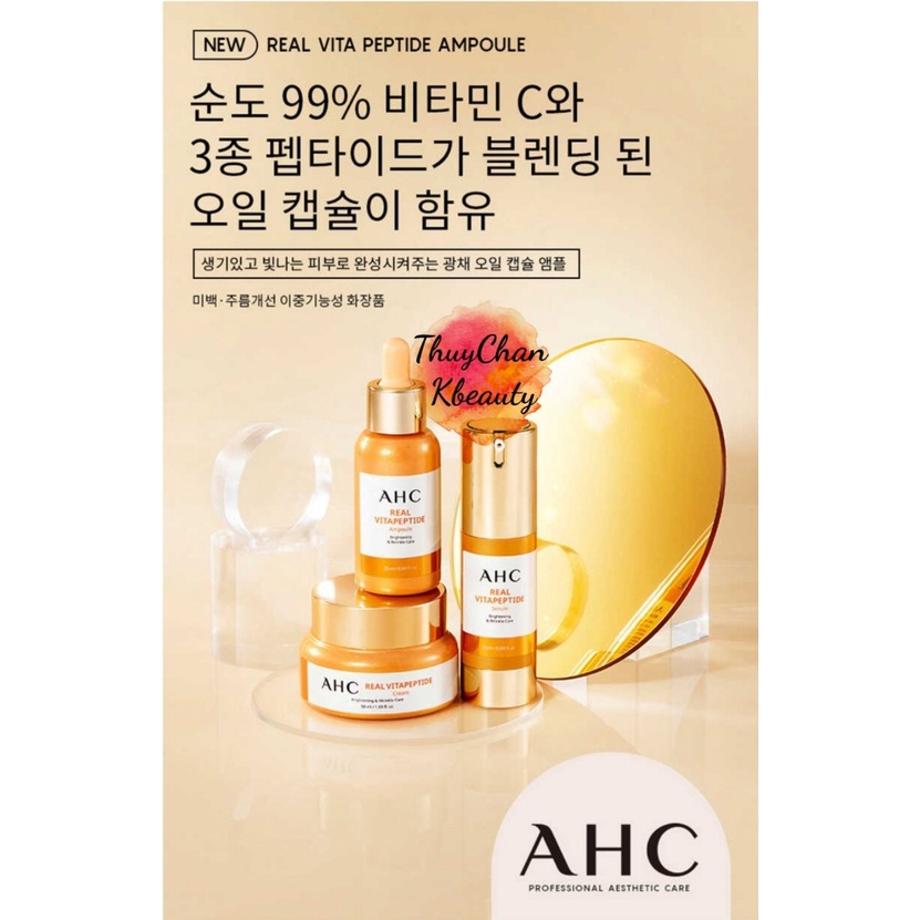 MS25  Bộ kem dưỡng và serum ngừa lão hóa ACH Real Vita Peptide Cream 50ml+Ampoule 25ml
