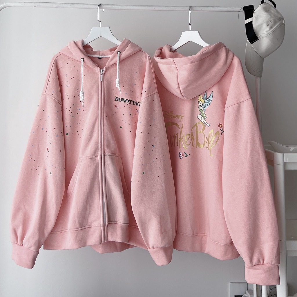 Áo hoodie nỉ TINKERBELL (ảnh thật chụp tại shop)