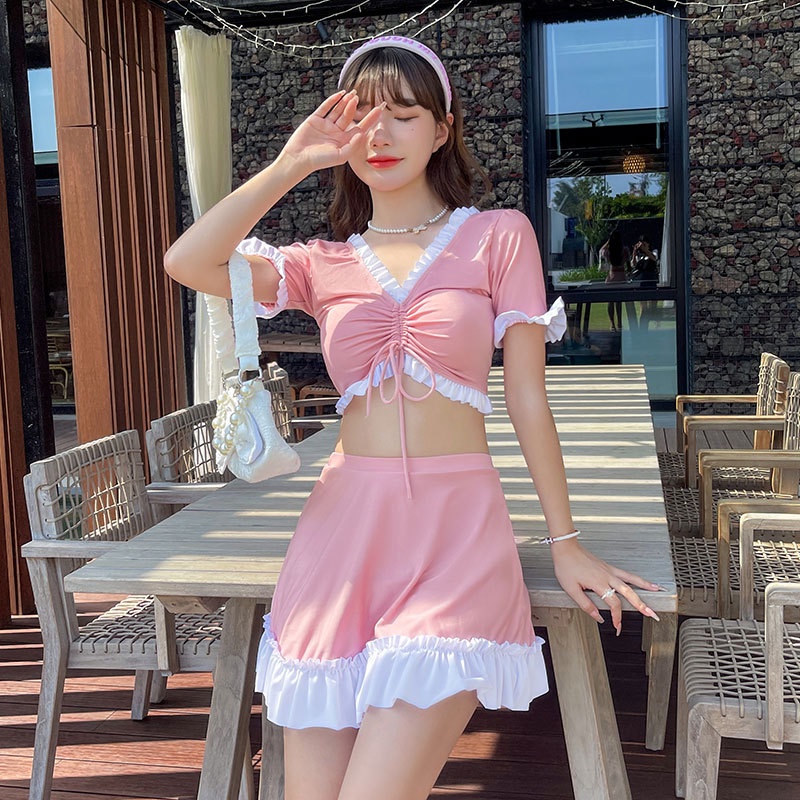 Đồ Bơi Hai Mảnh Phong Cách Retro Cho Nữ