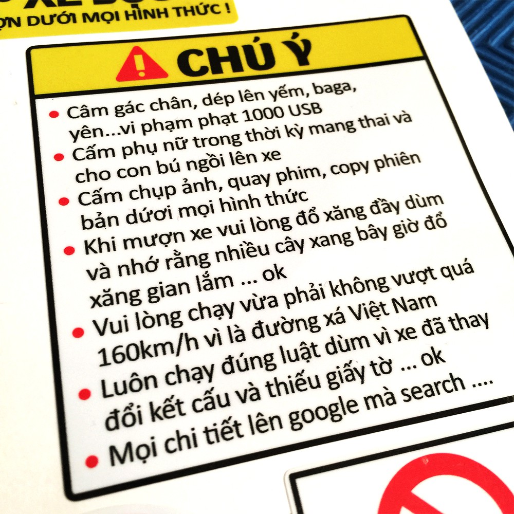 Combo 12 Tem Dán Xe Máy Hài Hước - Team Xe Wave Winner