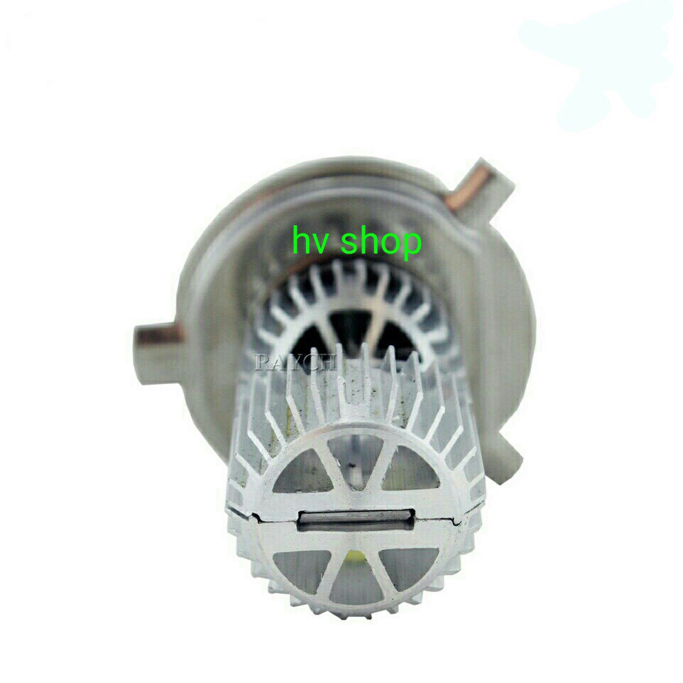 bóng đèn led 3 chân H4/L9E Hv shop gắn xe máy ( sáng trắng)