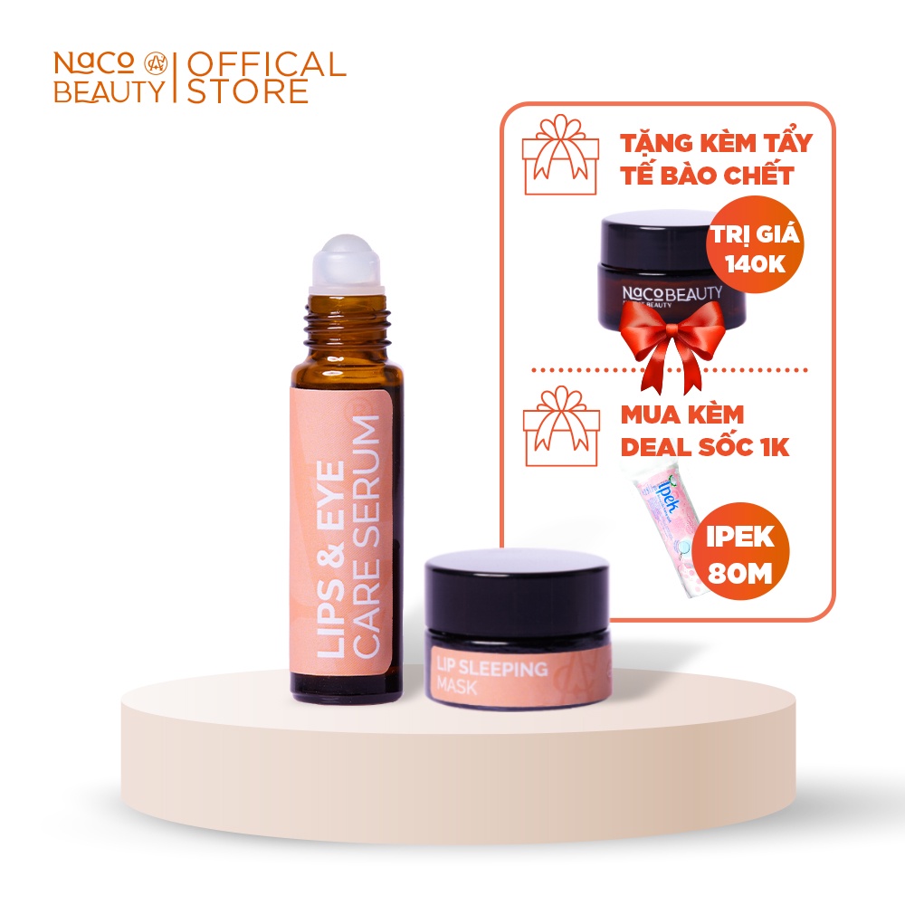 [Mã 11FMCGSALE1 giảm 10% đơn 250K] Combo Dưỡng Môi Mắt NacoBeauty