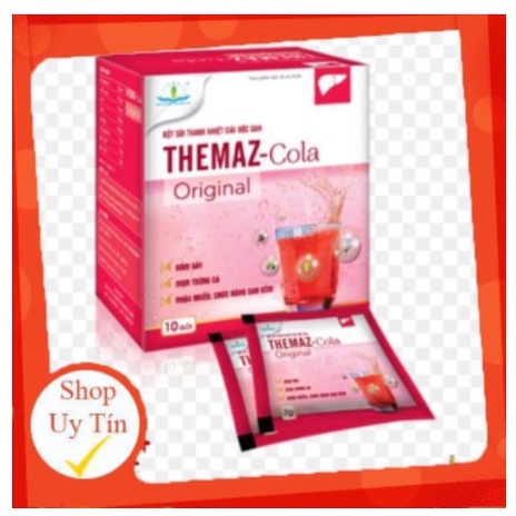 Bột Sủi Thanh Nhiệt Themaz Cola Giải Độc Gan, Giảm Nóng Trong Người, Nhiệt Miệng, Mẩn Ngứa - Hộp 10 Gói