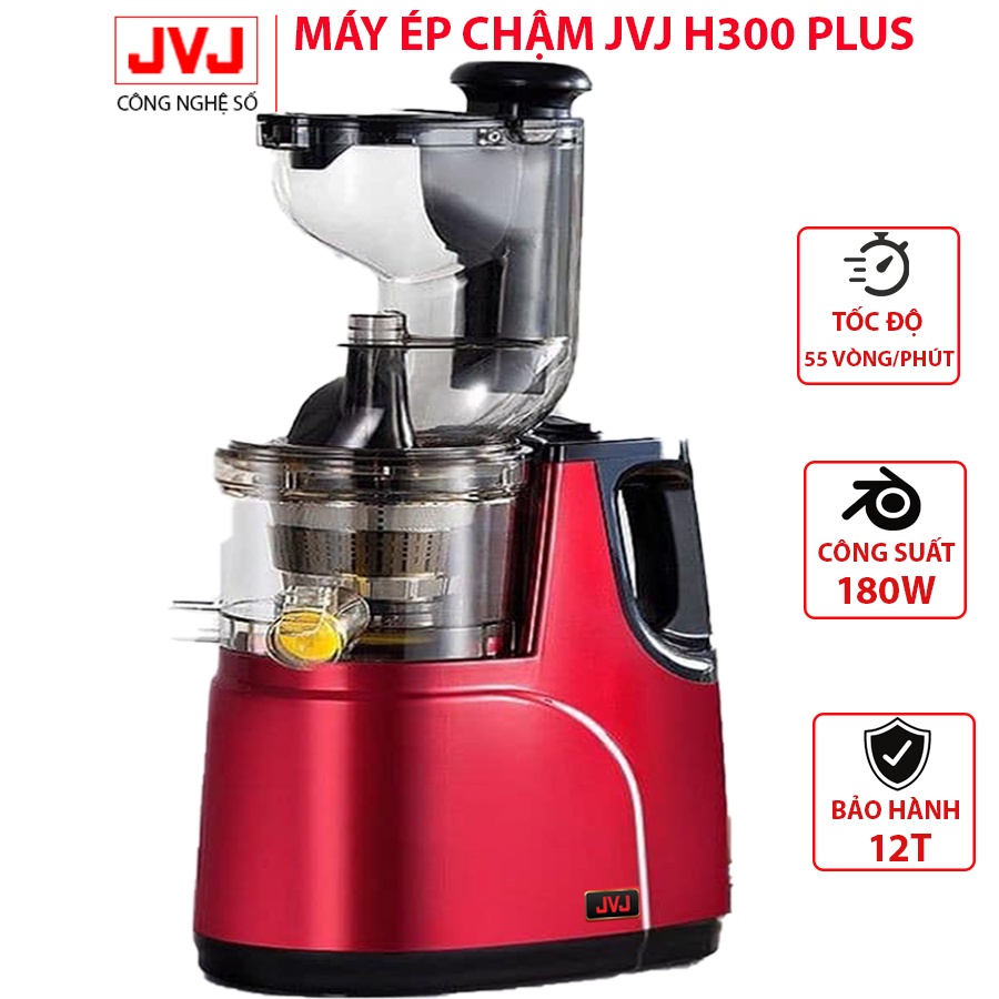 Máy ép chậm JVJ H300 Plus sử dụng tốt trái cây công suất 180W kiệt nước - BH 12T