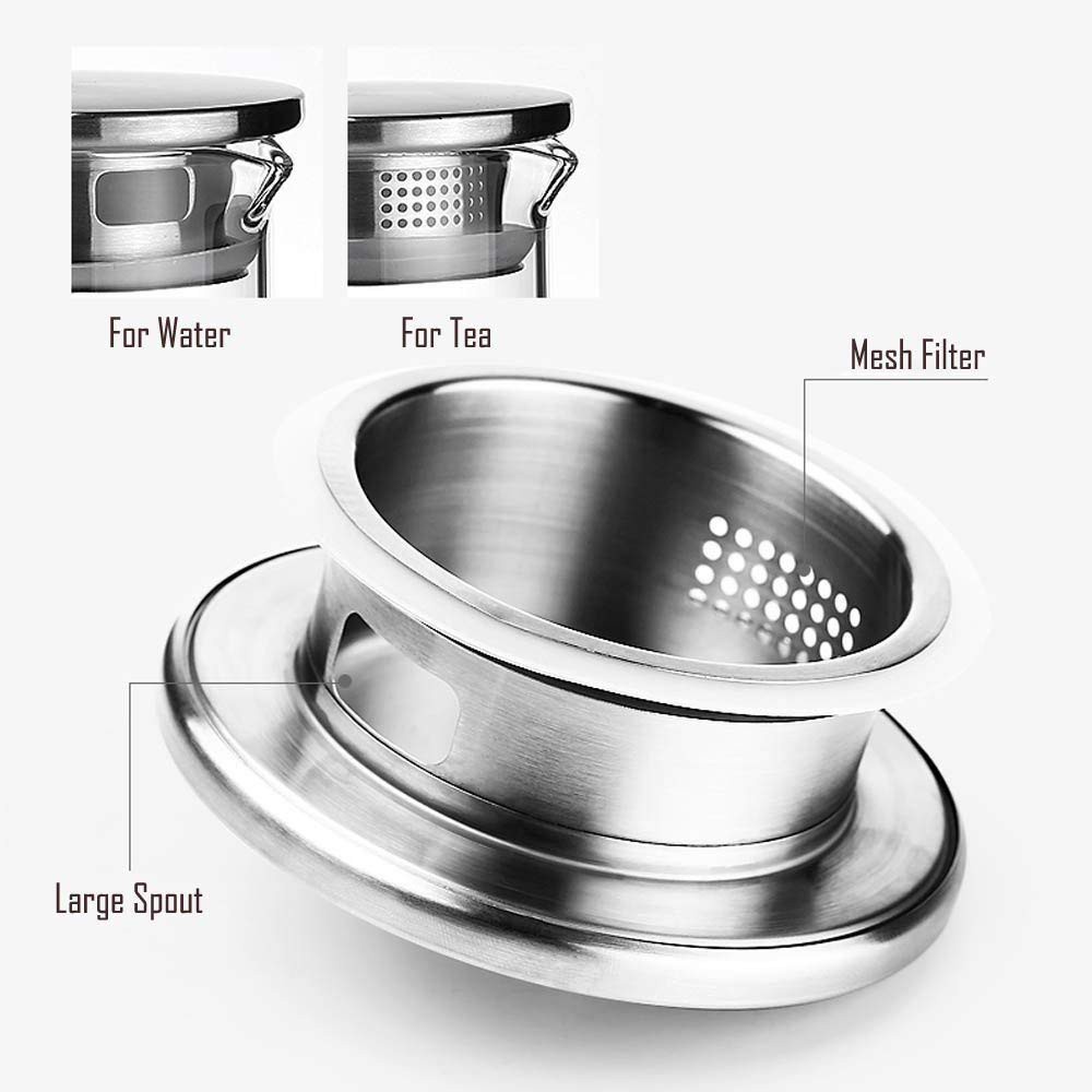 Bình Nước Thủy Tinh Chịu Nhiệt Dung Tích Lớn 1500ML Có Nắp Lọc Tiện Dụng