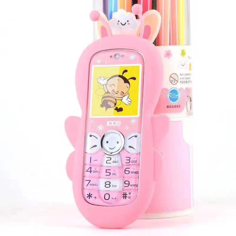 Điện thoại mini cho bé Con Ong 1009 siêu dễ thương tặng 1 ốp lưng 1 dây đeo kute