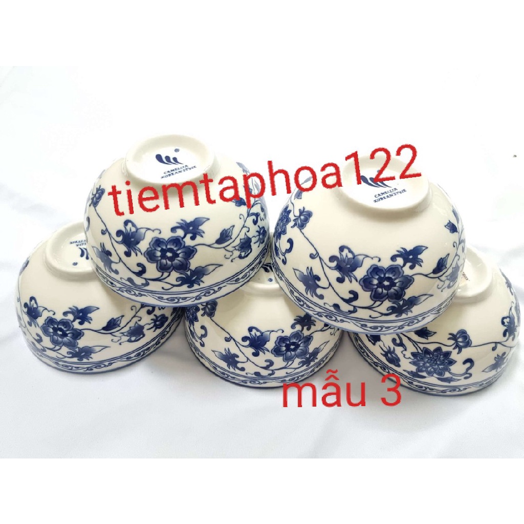 Combo 10 Chén ăn cơm 11.5cm sứ tráng men kiểu dáng sang trọng hiện đại bát sứ