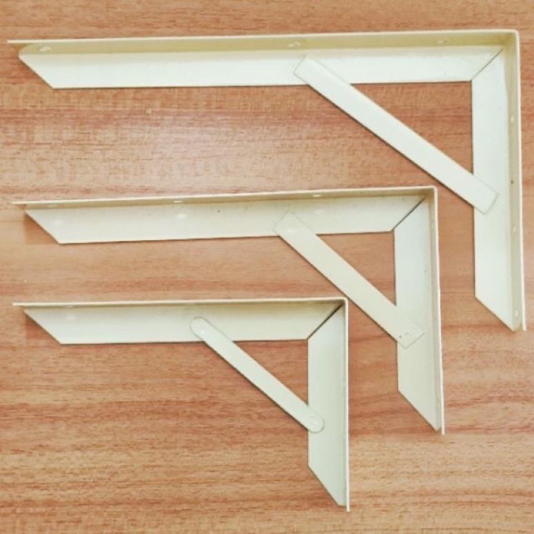 Kệ góc vuông, eke sắt (kệ V), góc vuông chữ L bắt tường loại tốt size từ 20cm - 50cm có tặng kèm ốc 