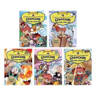 Sách - Combo Gram Gram - Đội Thám Hiểm Ngữ Pháp Tiếng Anh (Trọn Bộ 5 Cuốn)