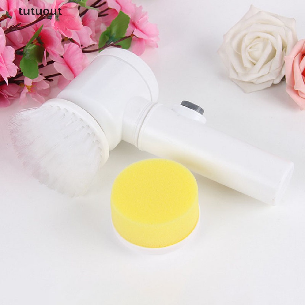 Bàn Chải Chà Rửa Điện Tử Cầm Tay Đa Ứng Dụng Cho Nhà Bếp Nhà Tắm Vn