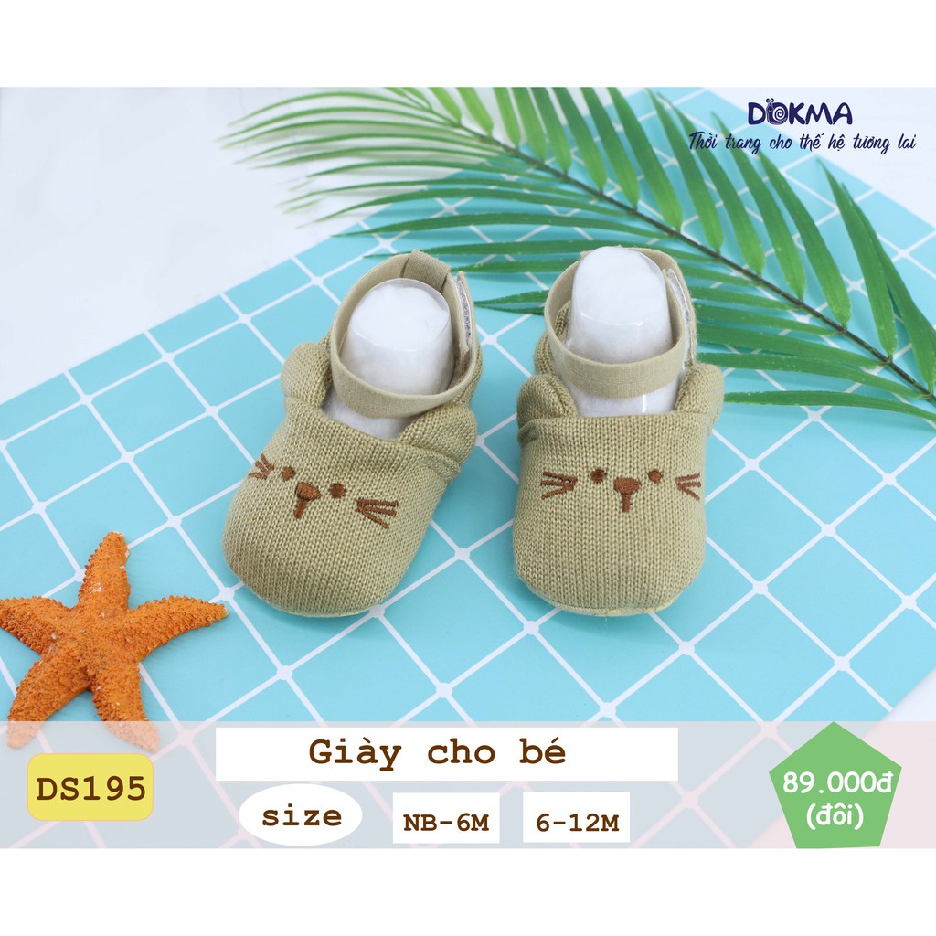 Dokma - Giày tập đi cho bé size 6M và 12M DS195