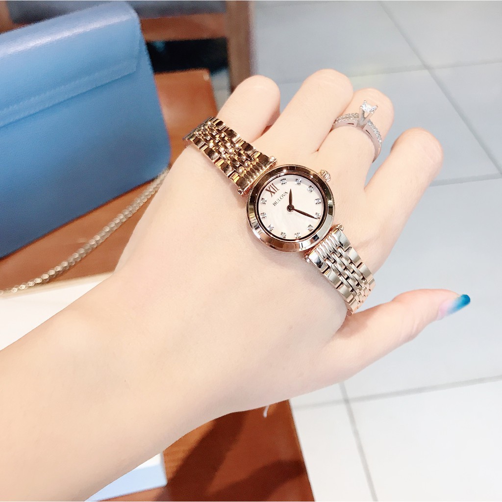 Đồng hồ bulova nữ vàng hồng