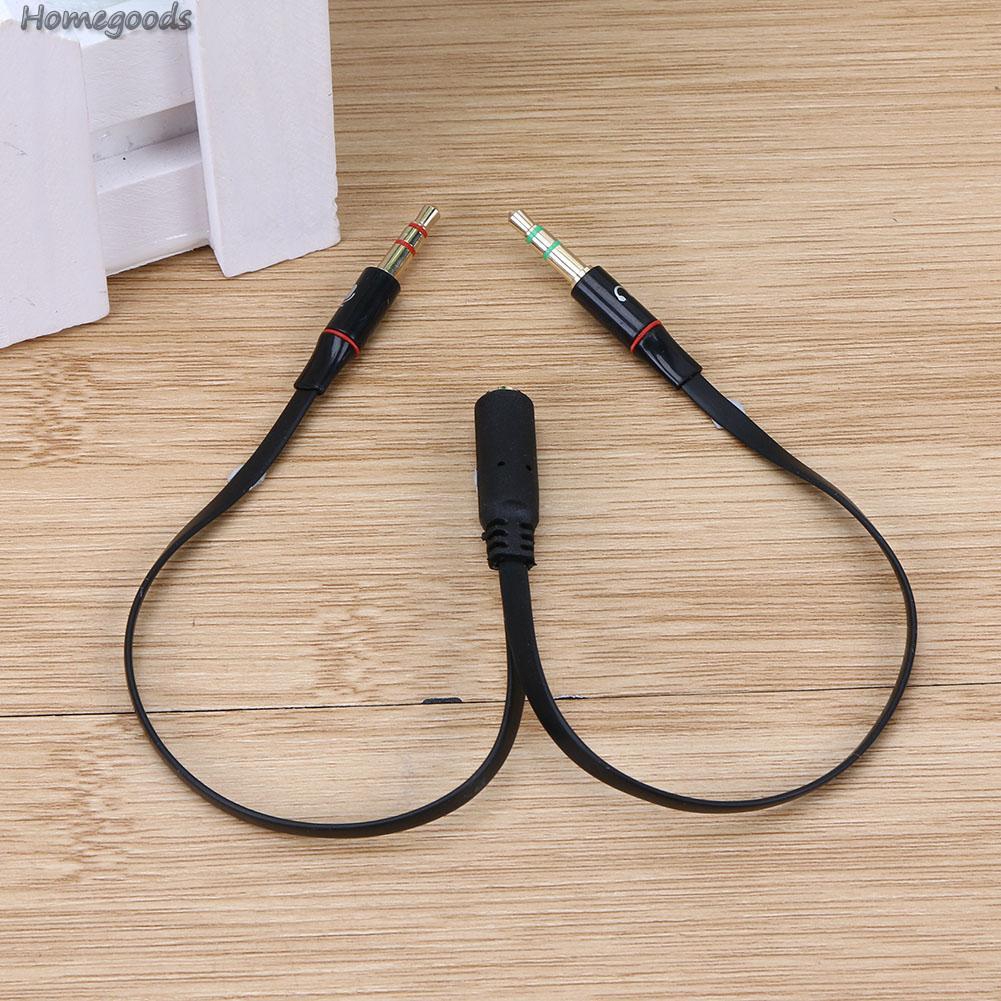 Cáp âm thanh chia 1 cổng cắm 3.5mm sang 2 giắc cắm tiện dụng