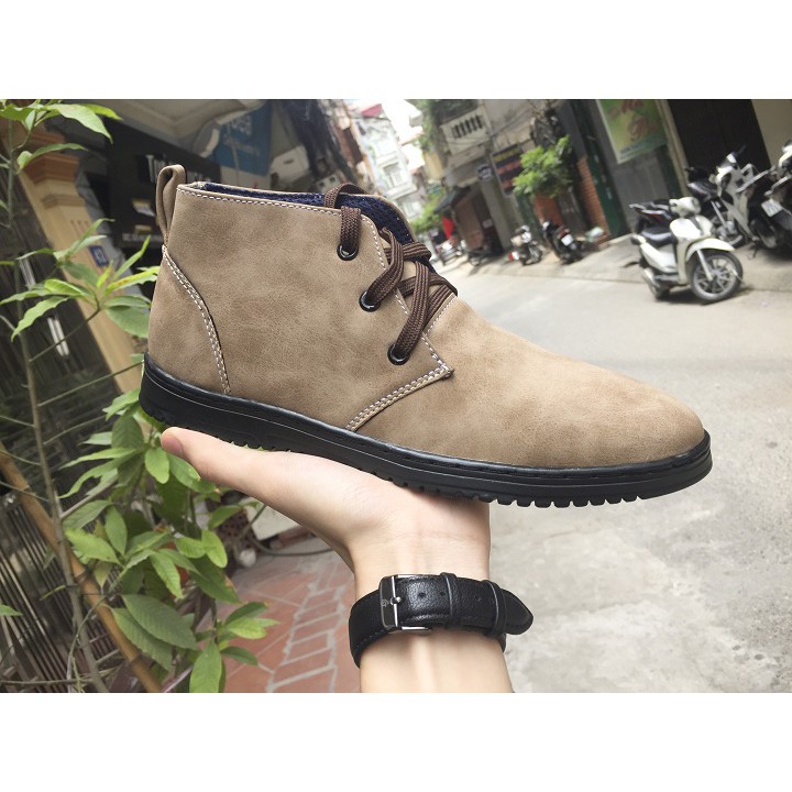 [Shop Uy Tín] Giày boot nam | giày đẹp nam M443(TL)-BE