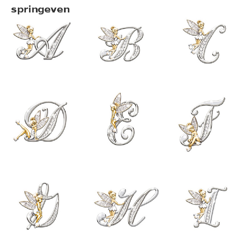 Trâm Cài Áo Hình Chữ Cái Tiếng Anh Pha Lê Bằng Kim Loại Thời Trang Mùa Xuân Mới Cho Nữ