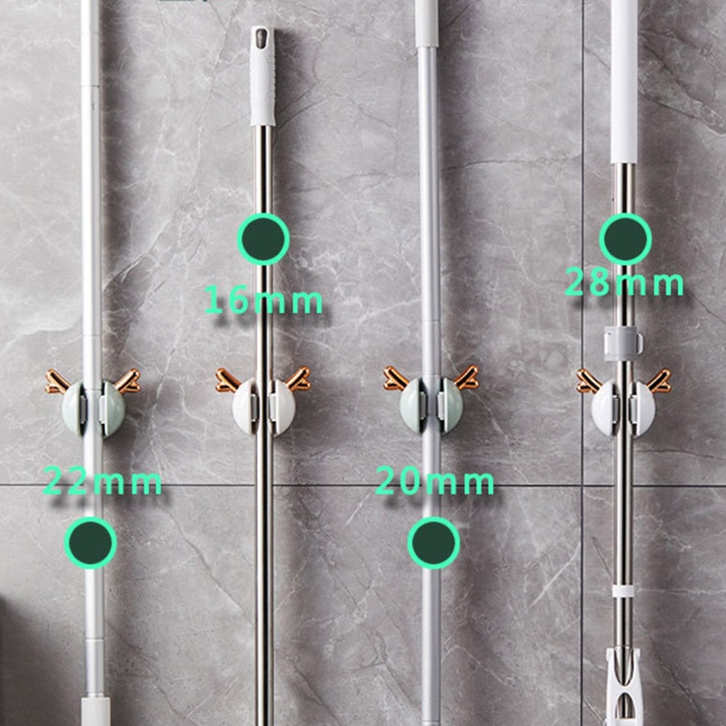 Giá Đỡ Cây Lau Nhà Gắn Tường Không Cần Khoan Tiện Dụng