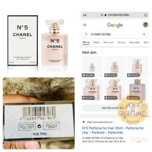 [VOET PERFUME] NƯỚC HOA CHANEL THE HAIR MIST 35ML