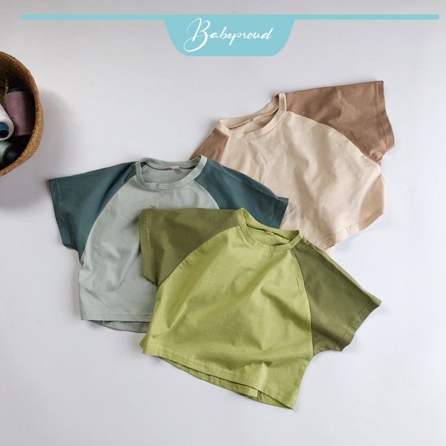 BABEPROUD Áo thun tay ngắn thời trang mùa hè cho bé 0-6 tuổi