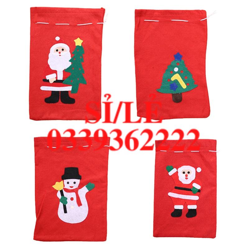 Christmas Santa Claus Snowman Gift Bag Fabric Large Shopping Bag MM  HAIANHSHOP